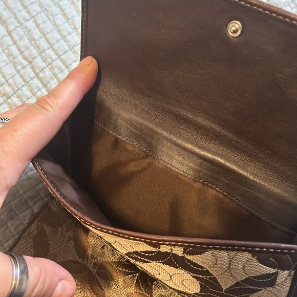 Vintage Coach leather and canvas wallet - Picture 4 of 14